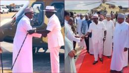 President William Ruto arrived in Ijara to be among the guests in the wedding of NIS director Noordin Haji.